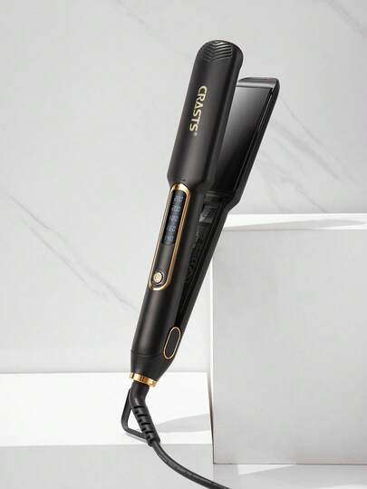  CRASTS 专业直发器、平板夹、卷发器、直发器和卷发器、快速加热、液晶显示屏、快速温度调节、钛硬板、家庭和沙龙使用、护发礼品