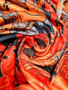 Vestiti floreali vintage con dettaglio annodato di taglia grande, vestito canotta stile bohémien alla moda, vestiti casual estivi da donna, outfit da vacanza alla moda per donne, vestiti vintage da donna - Rosso - Visualizzare 2