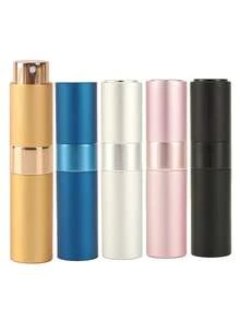 1/3/5个装12ml便携灌装喷雾旅行方管香水分装小工具竖条纹铝制保湿喷雾瓶玻璃分装瓶喷雾瓶旅行日常必备 - 彩色 - 查看 19