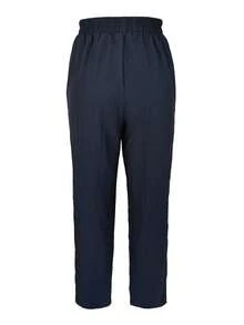 (Non-Localized Printing) Women's Botanical Print Casual Pants - Navy Blue - View 5
