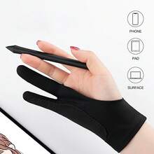 1Pc Black 3-Layer Painting Gloves, Spray Paint Fingerless Gloves, Art Tool DIY Gloves, Suitable For Art Creation Teaching, Artists, Students, Painting, Sketching Gloves, 4 Styles And Sizes, Suitable For Gift Giving,Back To School,School Supplies