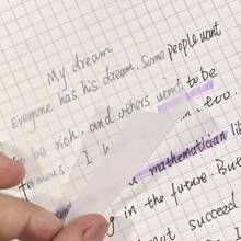 paquete de 4 piezas de notas adhesivas transparentes de PET de tamaños variados, combinación de múltiples tamaños que cubre completamente el uso diario, adecuado para diversos escenarios, útiles escolares, vuelta al cole