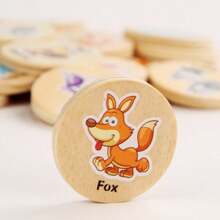 Juego de rompecabezas de madera de emparejamiento de memoria, juguetes educativos para niños - Animales, Océano, Frutas Patrón de Emparejamiento