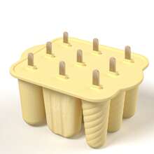 2025 New Popsicle Ice Maker Molds, Summer Hot Ice Maker Tray, Ice Cream Tools With Wooden Stick Silicone Popsicle Molds. Custom Mini Silicone Ice Cream Popsicle Molds, 12 Pieces Silicone Frozen Popsicle Maker Mold Set With Popsicle Sticks And Cleaning Brush, Easy Release Ice Cream Molds