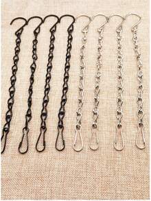 2 件黑色花盆链，用于悬挂篮子装饰、鸟笼铁链、招牌链、家居装饰、房间装饰、墙壁装饰 - 彩色 - 查看 7