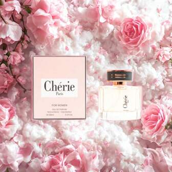 PERFUME DE MUJER-CHERIE PARIS-EAU DE PARFUM-100ML-Perfume fresco floral-frutal - Perfecto para primavera y verano, ligero y natural, fragancia femenina duradera, perfume elegante y sensual, ideal para regalo romántico, aroma floral y cálido para mujer, perfume con personalidad, fragancia especial para aniversarios, regalo perfecto para pareja, perfume para ocasiones especiales, perfume para cenas románticas, regalo elegante para mujer, Es el regalo ideal para ella en citas y Navidad, un imprescindible para citas, un regalo para el Día de San Valentín