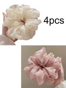 5pcs/3pcs/1pc Classic Black White Brown Large Intestine Headband, Headband, High-End Temperament Headband, Headband, Headband Tie, Black Summer Hair Accessory, Headband, New Style, Suitable For Bag Accessories