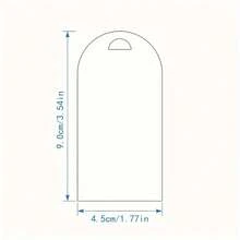 50 Pcs3.5X1.77-Inch Transparent Acrylic Wedding Venue Cards, DIY Hanging Name Tags, Acrylic Wedding Arch Decoration Blank Cards, Valentine's Day, Party DIY Blank Cards - Multicolor - View 4