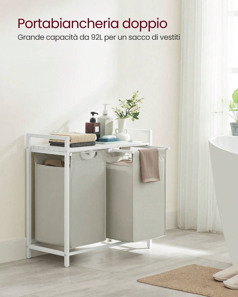 Laundry Baskets - White - View 1