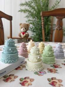 1 Stück Mini 3D Blumen geprägte Kuchenform/handgemachte Seifenform, für Valentinstag | Geburtstags Party romantische Heim-/Partydekoration