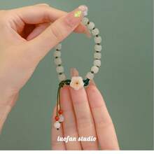 1 Pc Crystal Beads Bracelet, Delicate Princess-Style Minimalist Design, Sweet Girl Vibe, Matching Friendship Bracelet