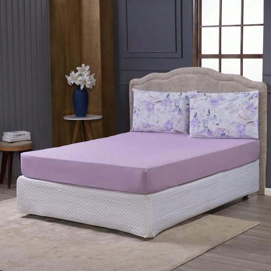 3 Piece Percale 100% Cotton Bed Sheet Set - CL10 - View 1
