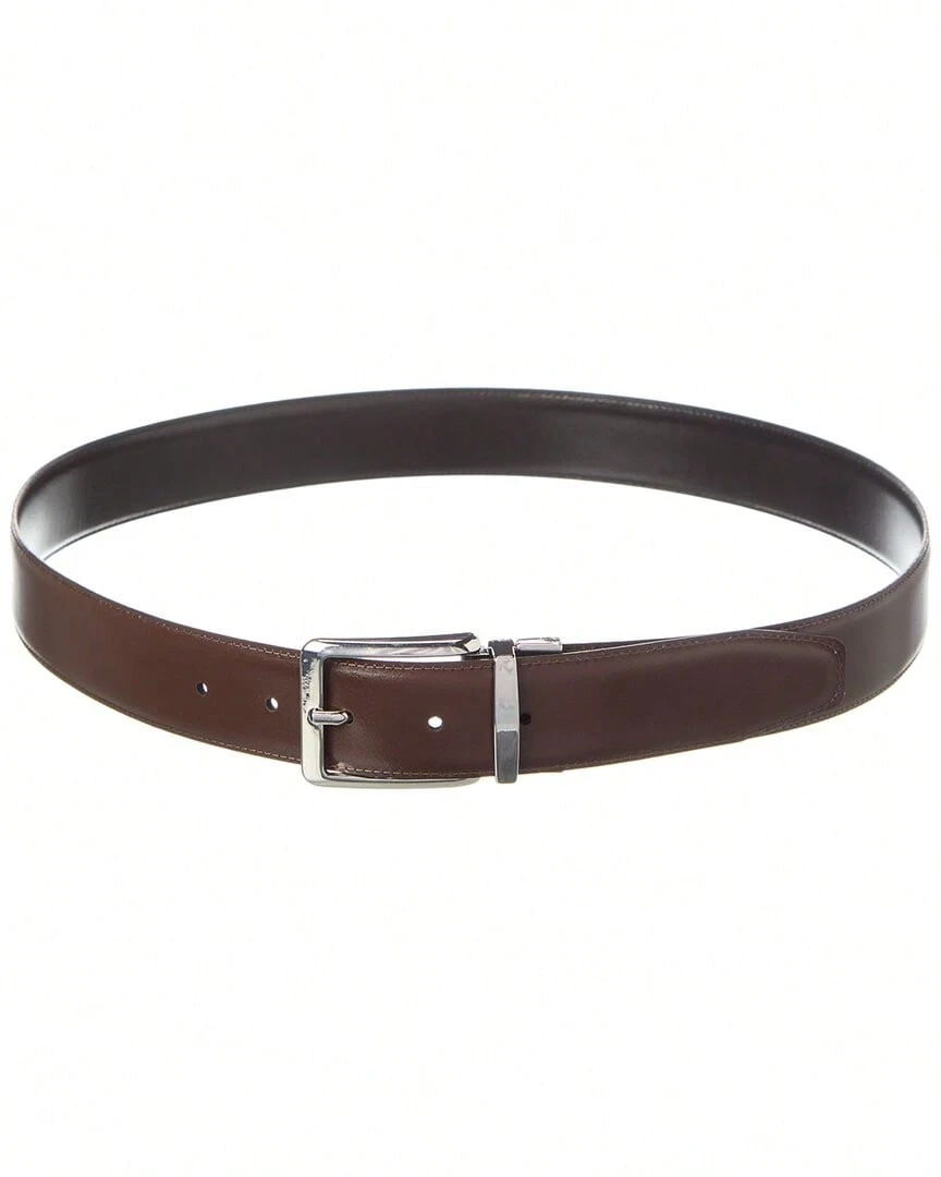 Bruno Magli Luca Reversible Leather Belt - màu đen - Xem 1