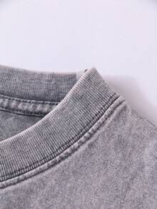 Retro Men's Washed Vest, Simple And Versatile, 2025 Novel Vest, Street Outdoor Fashion Items. - Grey - View 4