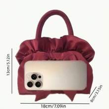 1 件女士手提包，新款纯色中号拉链夏季钱包购物手提包 - 花卉图案，涤纶材质，可手洗或专业干洗，节日主题，涤纶衬里，无边漆