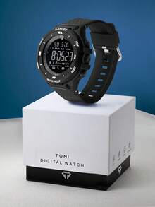 TOMI Men's Fashion Versatile Sport Electronic Watch - Black - View 1