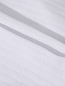 Teowryxou 6入組女款高腰棉質內褲－純色柔軟透氣羅紋內褲，高彈性收腹三角褲，適合日常穿著 - 白色 - 查看 5