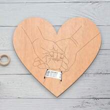 1 pieza Nuevo brazalete de nacimiento de bebé de madera, placa de madera conmemorativa, pulsera de identificación para recién nacidos