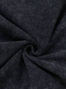 VHUTHK (240g Sleeveless Pure Cotton Washed Vest) 240g Spring And Summer Heavyweight Pure Cotton Washed Vest, Suitable For Daily Wear, Sleeveless Vest Printed With The Letters' GOD'S FLYEST CHILD ' - 黑色 - 查看 4