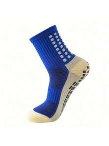 5双随机男士中筒运动袜，1双指定颜色中筒运动袜，防滑减震舒适透气运动袜，适合男士户外篮球训练、跑步及其他户外活动 - 彩色 - 查看 3