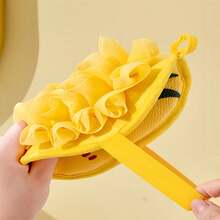 1 Pc Baby Bath Sponge, 2-In-1 Exfoliating Bath Flower And Bath Cloth, Non-Slip Baby Bath Set - Multicolor - View 7