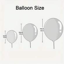 124 件白色、粉色、金属色气球拱门套装，生日派对装饰，婚礼装饰，派对用品，情人节氛围，户外装饰 - 彩色 - 查看 5