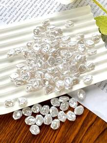 50pcs Irregular Pearl Beads, Versatile & Practical