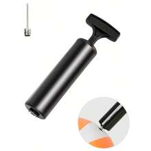 Mini pompa ad aria per palloni gonfiabili, mini pompa manuale per gonfiare palloni da calcio, pallavolo, basket e anelli da nuoto, ago per palloni gonfiabili, pompa multi-uso portatile e manuale, facile da usare per biciclette, palloni da calcio, palloni da basket, anelli da spiaggia e accessori da spiaggia, galleggianti da piscina - nero - Visualizzare 12