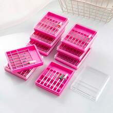 1set Mini Stainless Steel & Ceramics Pre-Processing Nail Art Polishing Head Remove The Nail Polish Adhesive Grinding And Polishing Bits Tool Removing Dead Skin And Excess Gel Nail Drill Bit General Cuticle Clean Nail Files Art Tools - Multicolor - View 6