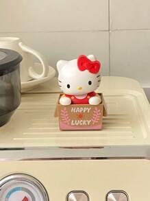 Sanrio Caja de adorno de dibujos animados de Hello Kitty, estilo Sanrio creativo, regalos de cabezón, adecuado para la vida cotidiana, regalos para niños y niñas, regalos de vacaciones, decoraciones, regalos de graduación