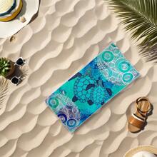 Extragroßes Strandtuch, Handtuch aus ultrafaseriger Faser, schnelltrocknend, geeignet für Schwimmer, sandresistentes Strandtuch, Kühles Schwimmbadhandtuch, Strandaccessoires, saugfähiges Handtuch, geeignet für Reisen, Schwimmen, Yoga Strandutensilien