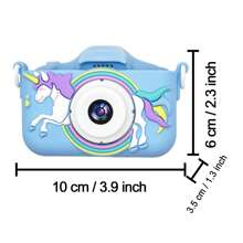 Kinder Selfie-Kamera, 1080P HD Digitalkamera mit Schutzhülle, perfekt für Familientreffen, Partys und Reisen, Weihnachts- und Kindertags-Geburtstagsgeschenk für Jungen und Mädchen im Alter von 3-12 Jahren (mit 32 GB Karte)