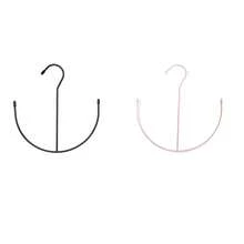 1 件多功能双钩晾衣架收纳领带、帽子、丝巾、鞋带、金属挂钩 - 极简主义必备家居用品