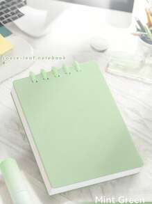 Libreta mini A7 con diseño de alta calidad, páginas desprendibles, plegable 360°, 80 hojas/160 páginas, carcasa de PP mate resistente al agua, adecuada para oficina, escuela, reuniones, contabilidad, DIY, registro de vida, conferencias de estudiantes, reuniones de trabajo, planificación de fitness, vuelta al cole, trabajo, etc.