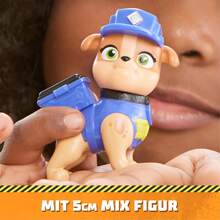 Spin Master PAW PATROL - Mix's Mixing Truck Construction Vehicle With Mix Figure (Basic Vehicle), Toy For Children From 3 Years