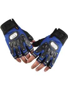 1 Pair/2 Pairs Motorcycle Breathable Half Palm Cycling Protective Gloves The Perfect Gift For Your Friends And Family. Let's Ride Together This Summer! Motorcycle Protective Gloves Motorcycle Equipment Motorcycle Accessories