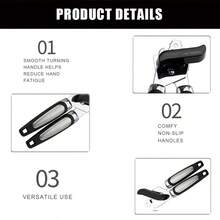 KitchenAid Classic Multifunction Can Opener And Bottle Opener Easy To Use, Razor Sharp Stainless Steel Cutting Wheel, Soft Ergonomic Handles, Colorful Style Optional - màu đen - Xem 9