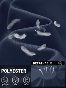 Cavva 男士夏季UPF 50+防晒长袖衬衫春季速干轻便透气柔软户外徒步跑步钓鱼上衣