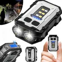 1pc Multi-Function LED Bright Keychain Light, Outdoor Headlamp, Clip-On Light For Work, Repair - Multicolor - View 2
