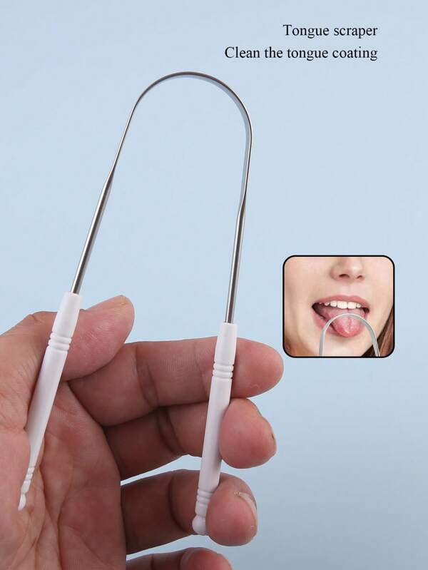 1pc/3pcs Tongue Cleaner, Cleans Tongue Coating And Bad Breath, Suitable For Men & Women