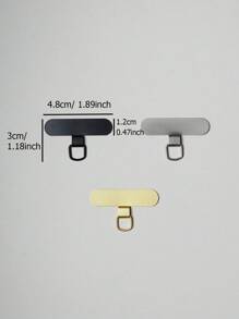 1 Stück ultra dünne Edelstahl Handyschlaufe Dichtung, Ersatzteil für Handyschlaufe, Sicherheitsverbinder für Schlaufe - Die weiche Rückenbeschichtung beschädigt das Handy nicht