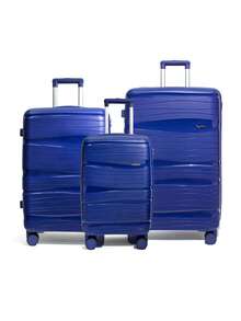 Lockable Hard-Shell Travel Suitcase, Luggage Set, Unisex Spinner Luggage With Wheels - Multicolor - View 12