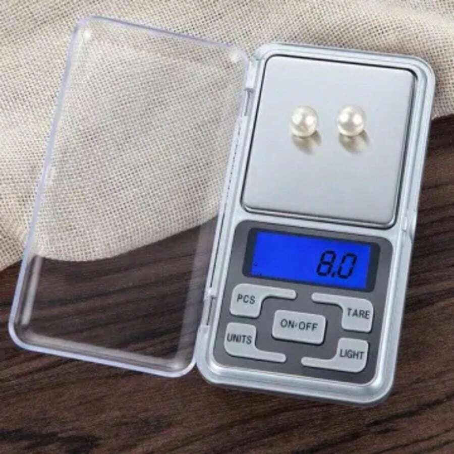 Mini Digital Rechargeable Electronic Gram Scale - Silver - View 1