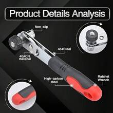 Cheie cu clichet mini cu cap dublu de 1/4 inch, unghi drept, cheie cu clichet mini de 1/4 inch, tijă de fixare cu clips, șurubelniță cu soclu, potrivită pentru scule manuale de garaj