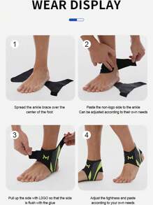 1pc Sports Ankle Support Brace, Breathable Compression Elastic Ankle Guard For Basketball, Football Anklet Gym Accessories