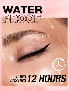 1pc Matte Shimmer Eyeliner Pencil, Twist-Up Waterproof Long-Lasting Smooth Eye Liner Pen