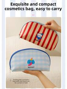 1pc Red, Green, Blue Storage Bra Bag Travel Storage Fabric Women's Underwear Portable Storage Bag 3-In-1 Underwear Storage Bag - Multicolor - View 8