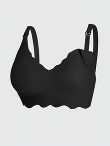 3pcs Maternity & Nursing Bras, Seamless V-Shaped Front Hook Closure Bra For Breastfeeding, Comfortable & Supportive For All Seasons - Multicolor - View 9