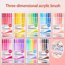 Set de regalo de 6 colores de rotuladores acrílicos de 1,0 mm para pintar, marcar, piedras, cerámica, vidrio, dibujar y ilustrar, adecuado para oficina, escuela, institutos de arte, Pascua, Acción de Gracias, regreso a la escuela
