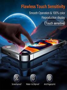 Juego de 4 en 1: 3 piezas de película suave de hidrogel + 1 pieza de protector de lente de cámara de vidrio templado, compatible con iPhone/ Galaxy/ Mi/Redmi//Honor/Magic 6 5 Lite/ y talla grande modelos. Superficie brillante de alta definición, a prueba de explosiones, autoadhesión, alta dureza, diseño con borde redondeado a prueba de polvo. Regalo para cumpleaños, familia, amigos, protector de lente, accesorios para teléfono.